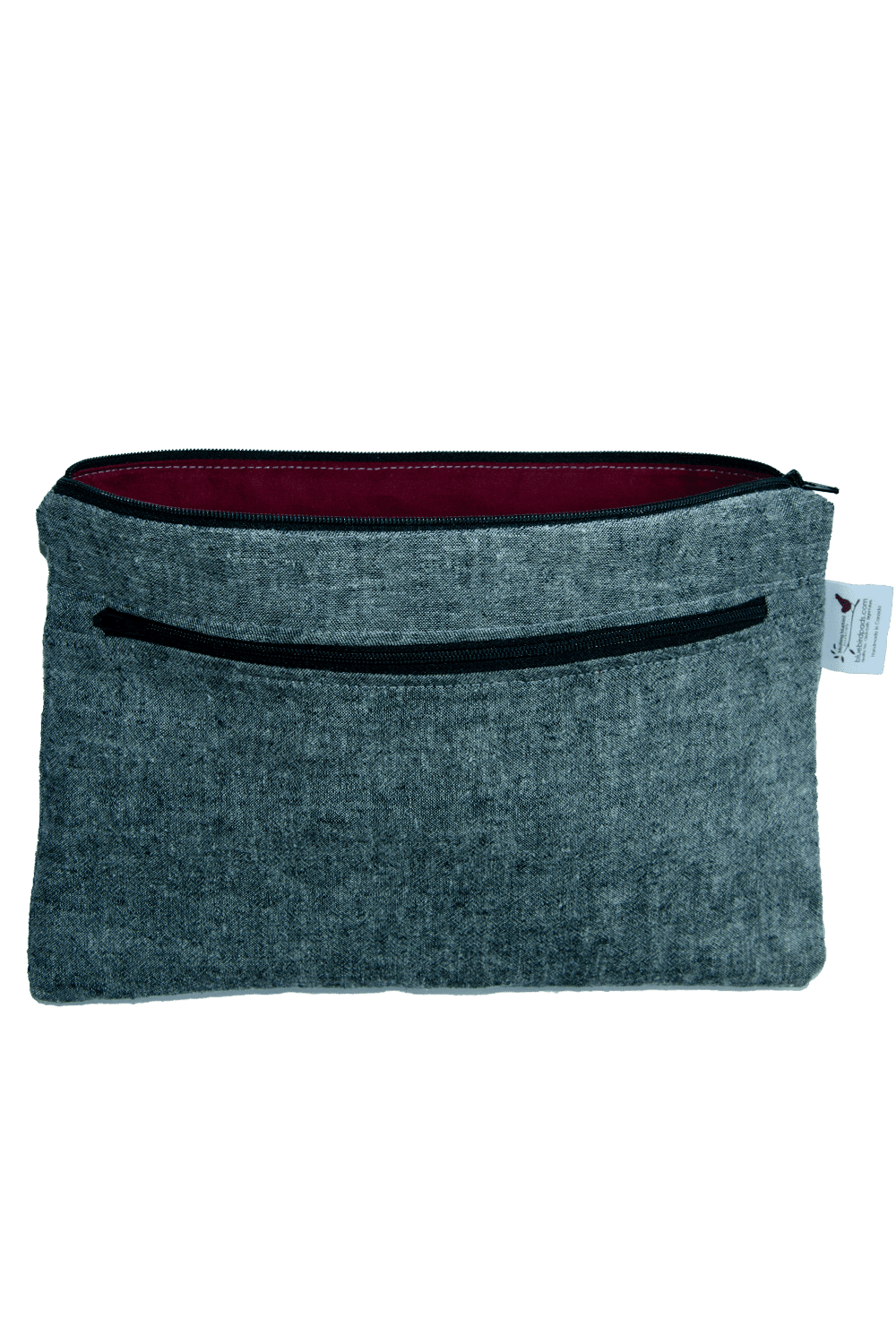 Dual Pocket Wet Bag - Yarn Dyed Gray/Black