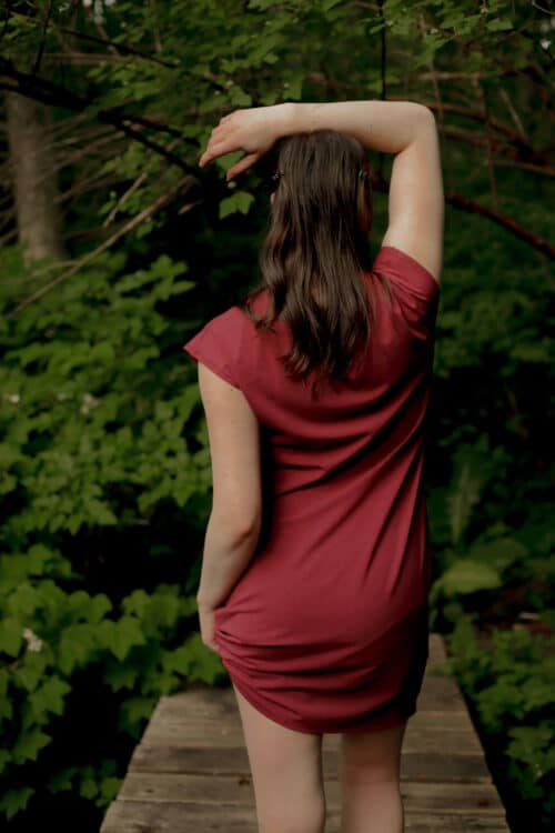 Back Of Lounge Nighty Heretric Red